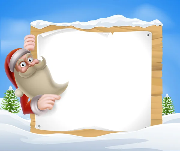 Santa kerst banner — Stockvector