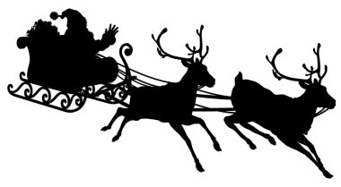Download Father Christmas Sleigh Free Vector Eps Cdr Ai Svg Vector Illustration Graphic Art