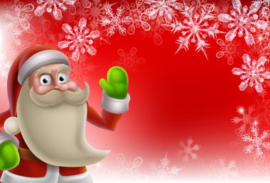 Noel Baba Noel sınır arka plan