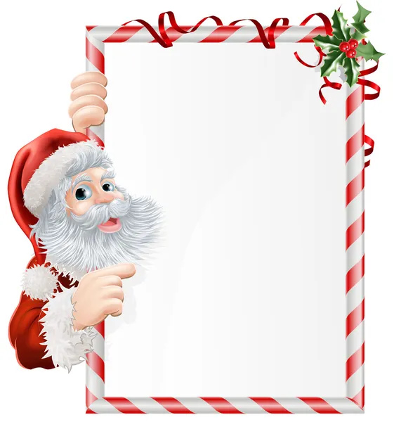 Christmas santa teken — Stockvector