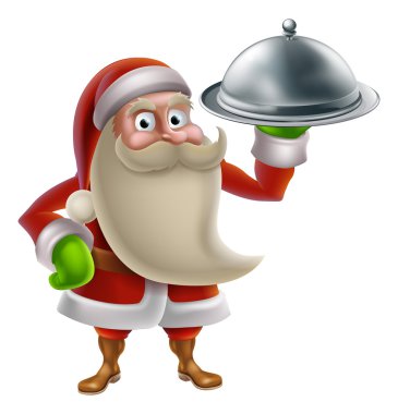 Noel Baba Noel yemeği pişirme çizgi film