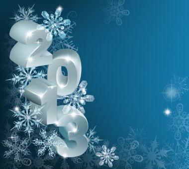 Boże Narodzenie w 2013 płatki śniegu tło