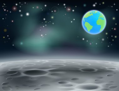 Uzay earth arka plan 2013 c5 moon