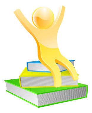 mutlu altın kitap maskot kavramı