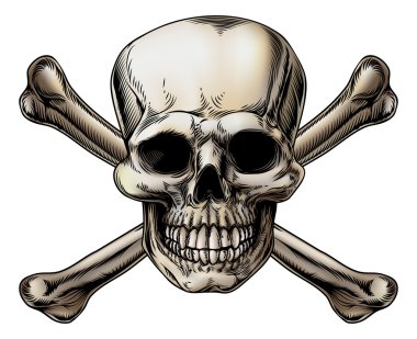 Skull and Crossbones Icon clipart