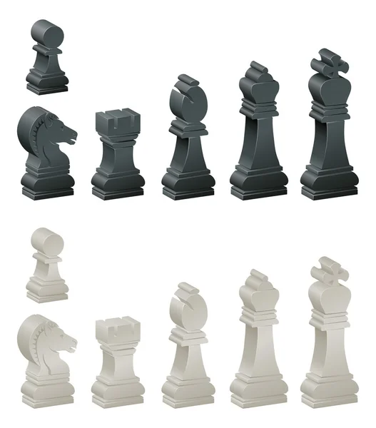 Chess pieces — Stock Vector