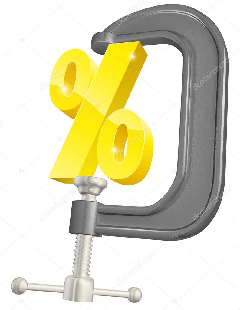 Percentage sign in clamp concept