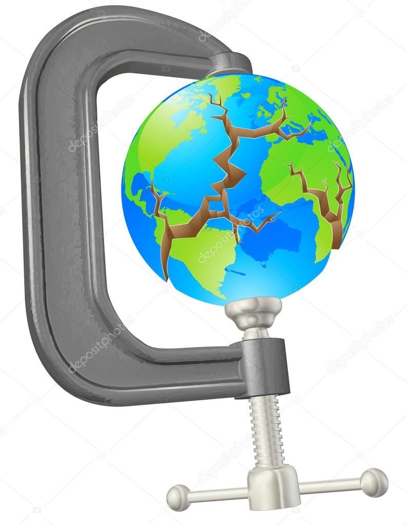 Clamp cracking globe concept