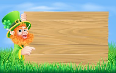 Leprechaun hout teken