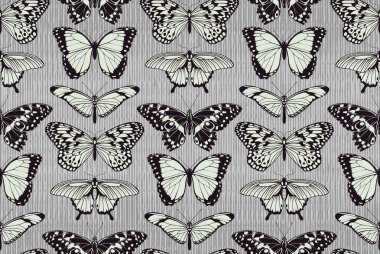 Butterfly pattern background clipart