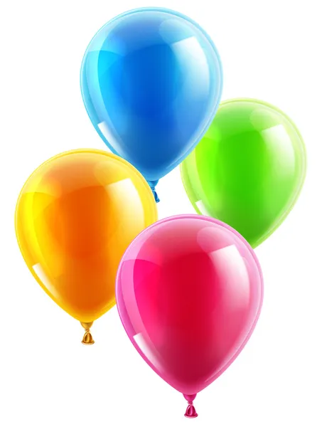 Birthday or party balloons — Stock Vector