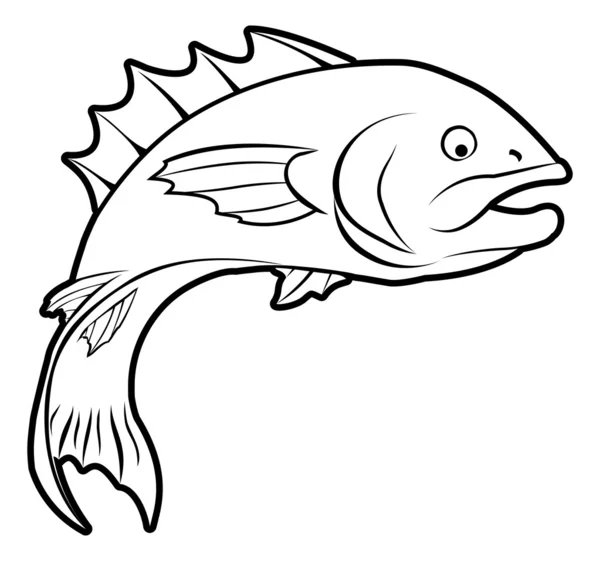 Рыбная иллюстрация — стоковый вектор