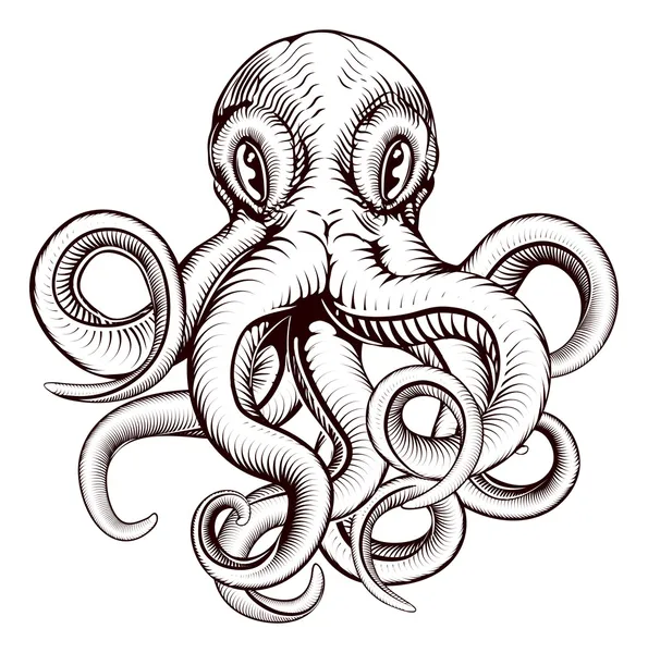 Ilustração Octopus — Vetor de Stock