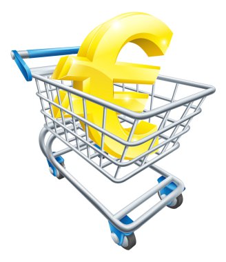 Euro para birimi alışveriş sepeti