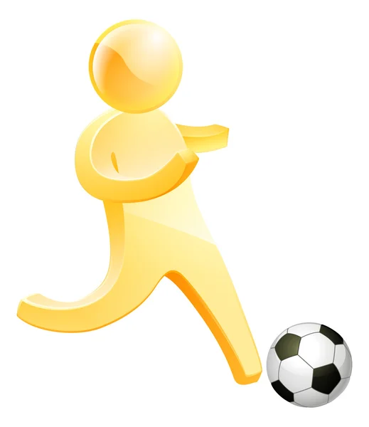 Soccer football person — Stock Vector