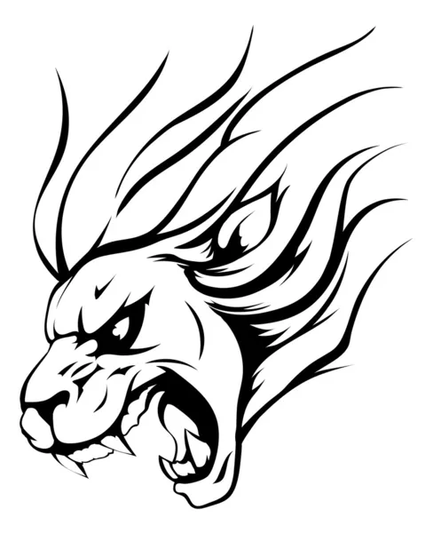 Lion maskot — Stock vektor