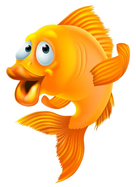 Dibujos animados Goldfish — Vector de stock