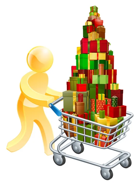 Concetto regalo shopper — Vettoriale Stock