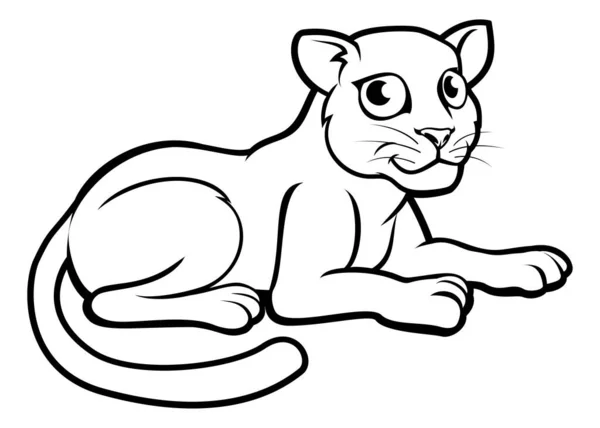 Leopar Jaguar veya Panter — Stok Vektör
