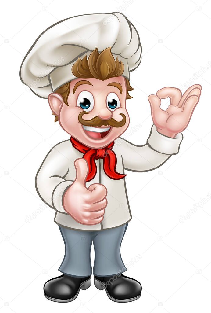 Chef Cartoon Character Mascot