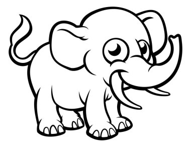 Çizgi film fil karakteri
