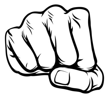 Çizgi Roman Karikatür Yumruğu