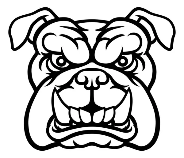 Mascotte moyenne de Bulldog Sports — Image vectorielle