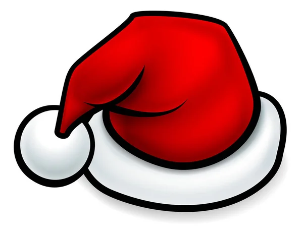 Cartoon Christmas Santa Hat — Stockvector