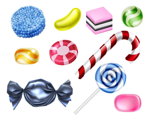 Süßigkeiten-Set — Stockvektor