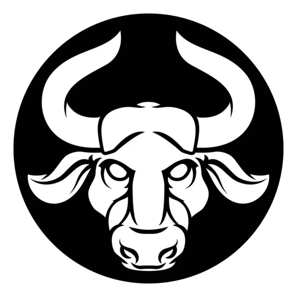 Touro Bull signo de astrologia do zodíaco — Vetor de Stock
