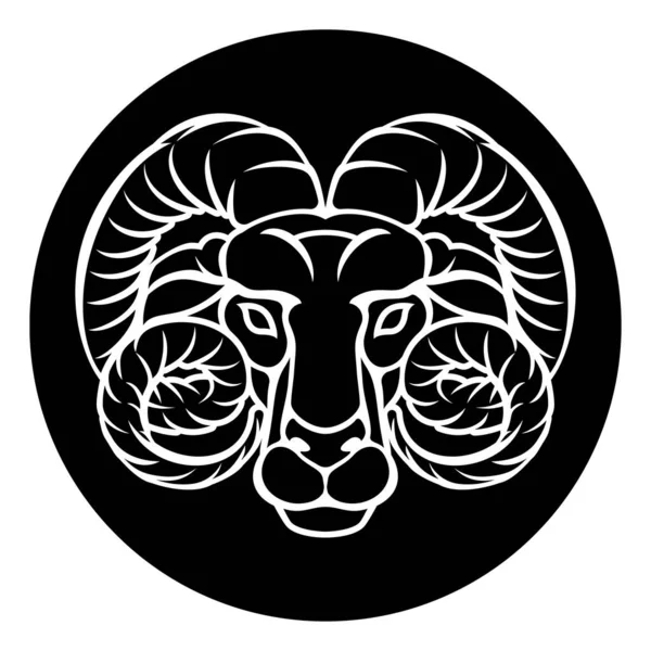 Aries Zodiac Horoscope Sign — Stockový vektor