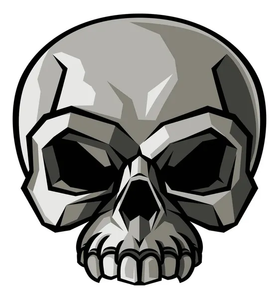 Skull Design Illustration — Stockvektor