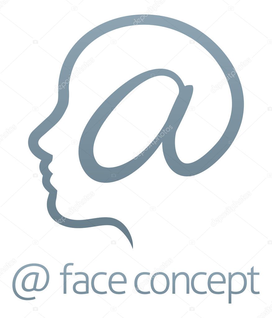 Face At Sign Concept