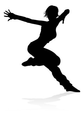Street Dance Dancer Silhouette clipart