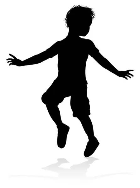 Child Kid Silhouette — Stock Vector