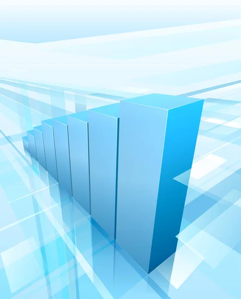 Abstraktní Modrý Graf Podnikání Nebo Technologie Abstraktní Pozadí — Stockový vektor