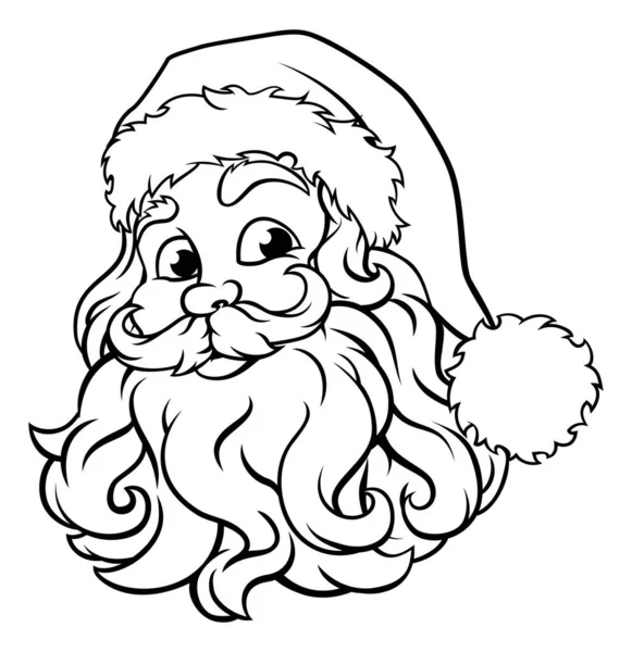 以老式木刻风格制作的圣诞圣诞老人插图 — 图库矢量图片