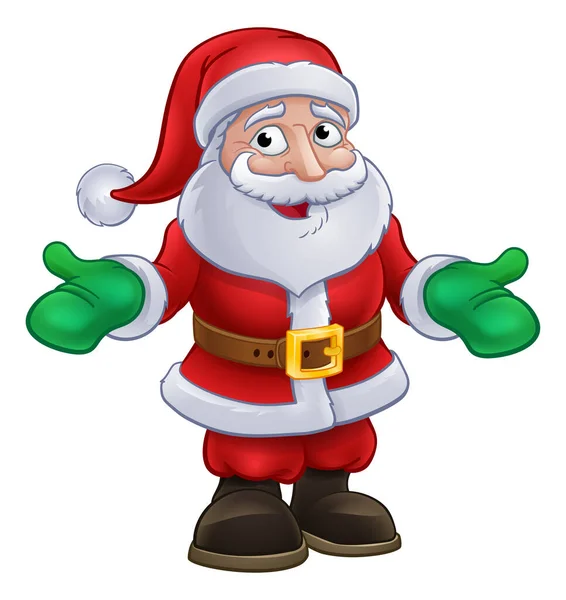 Χριστούγεννα Εικονογράφηση Χαρακτήρα Κινουμένων Σχεδίων Άγιος Βασίλης — Διανυσματικό Αρχείο