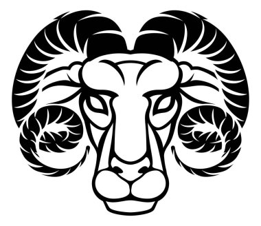 Astroloji burç işaretleri dairesel Koç burç sembolü