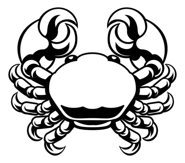 Círculo Cangrejo Horóscopo Astrología Signo Del Zodiaco Icono — Vector de stock