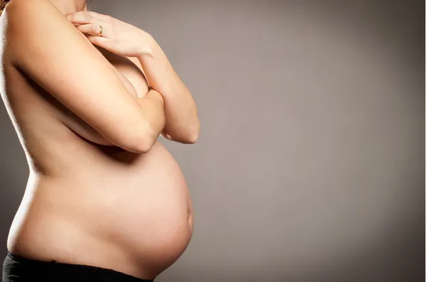 Pregnant woman belly — Stock Photo, Image