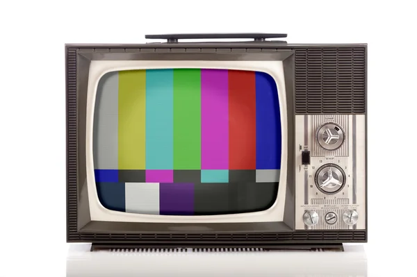 Retro přenosné televize — Stock fotografie