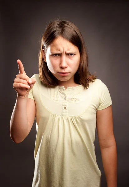 Annoyed young girl — Stock Photo, Image