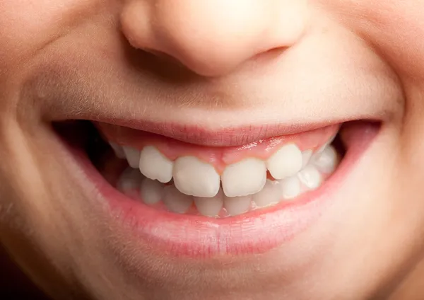 Little girl mouth smiling — Stock Photo, Image