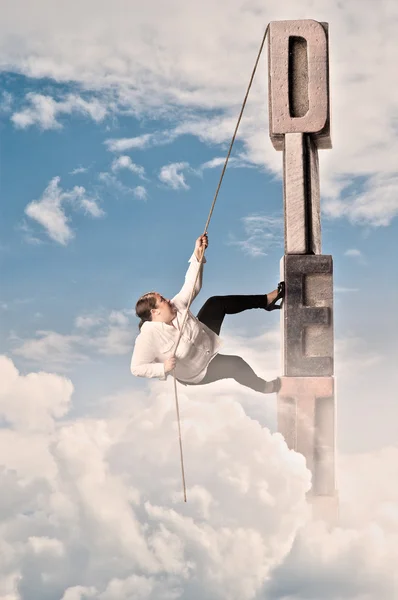 Escalada en palabra de dieta — Foto de Stock