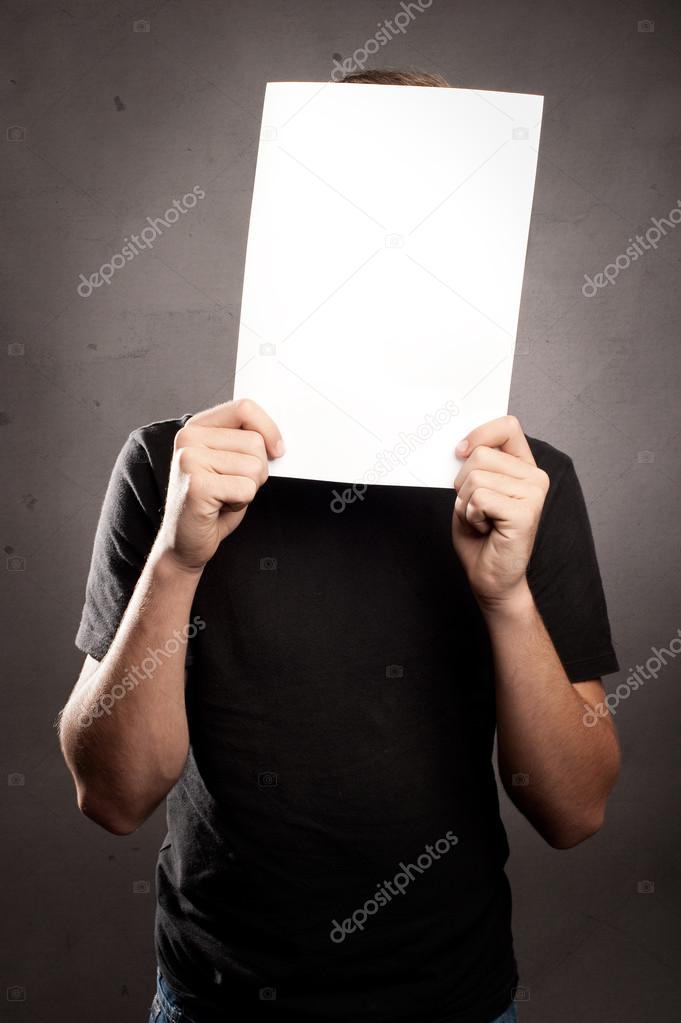man holding a picture
