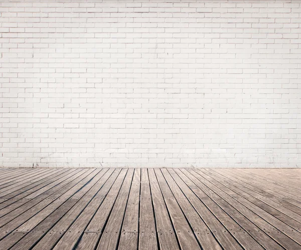 Sala com piso de madeira — Fotografia de Stock