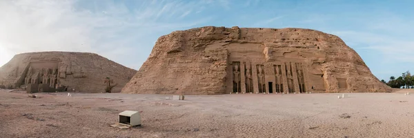 Panorama Des Abu Simbel Tempels Assuan Ägypten Hochwertiges Foto — Stockfoto