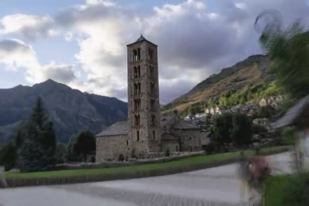 Sant Climent Taull One Catalan Romanesque Churches Vall Boi Belongs — Vídeo de Stock