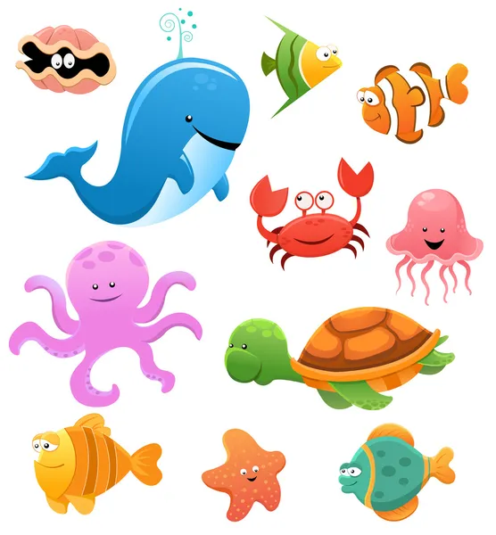 Animais marinhos Ilustrações De Stock Royalty-Free